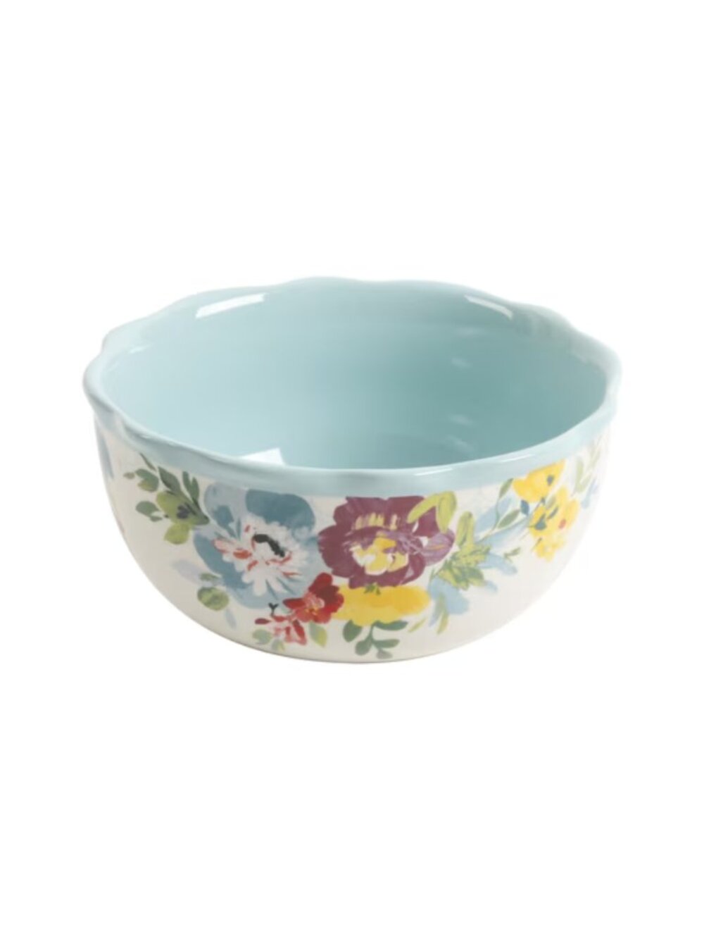 The Pioneer Woman Blue Kitchen Dinnerware Sweet Romance Serving Ceramic Bowls
